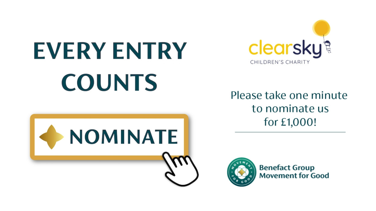 Benefact nominate us Nominate Clear Sky through Benefact